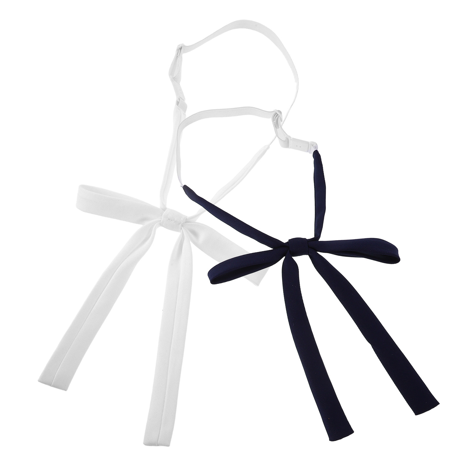 Bow Tie Pre Tied - قطعتان من ربطة العنق النسائية على
