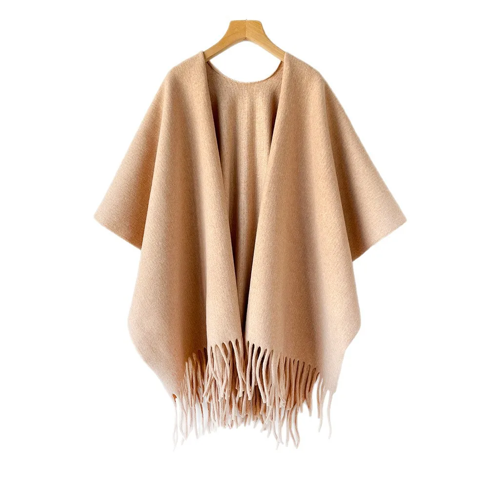 شال شتوي نسائي سميك ودافئ بحوا - مراجعة Woven Scarf Blanket وسعره